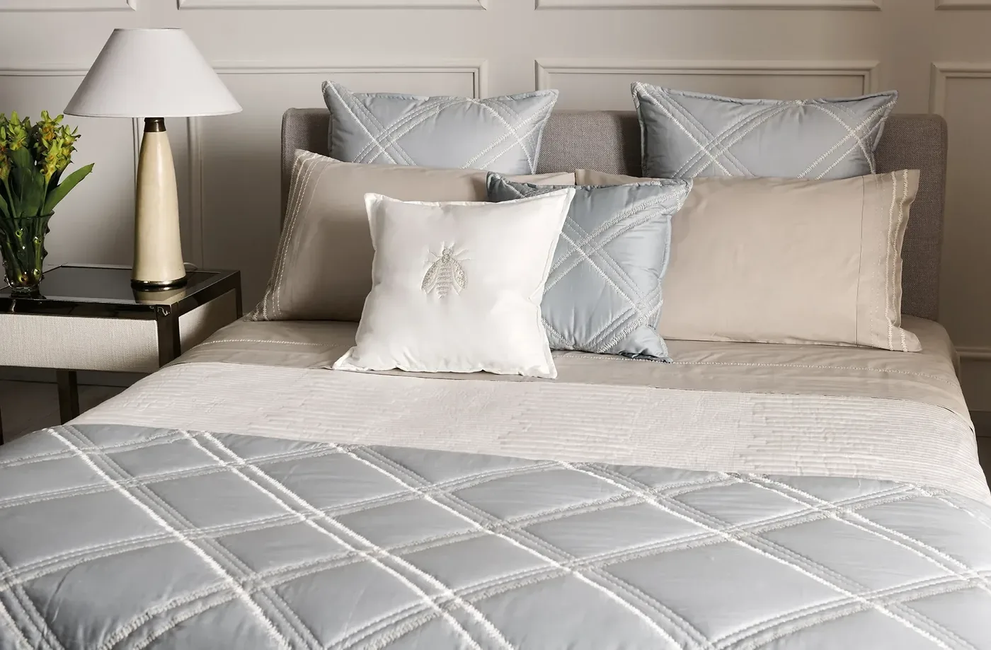 Fresh folded sheets and towels for Airbnb turnover laundry